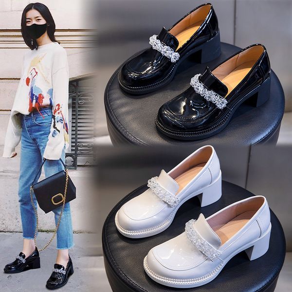 single shoe women 2021 autumn casual thick heel fashion one foot mary jane shallow mouth women's sho trend, Black
single shoe women 2021 autumn casual thick heel fashion one foot mary jane shallow mouth women's sho trend, Black