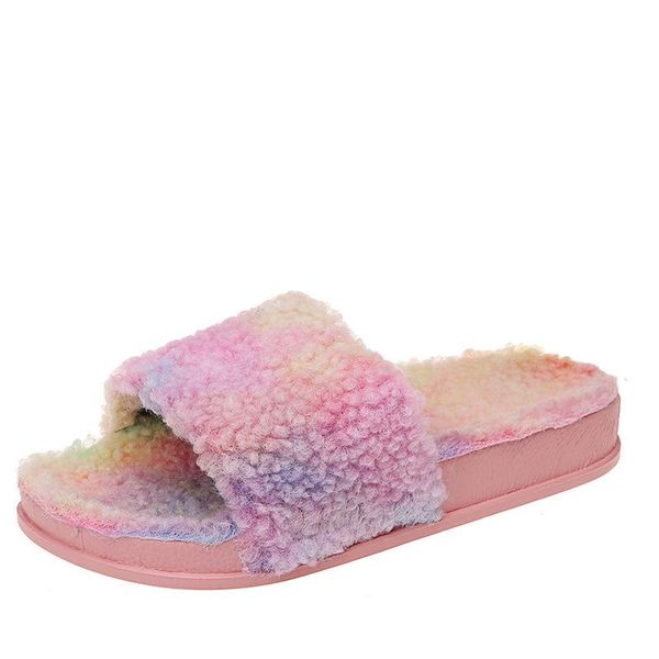 slippers african loved female rainbow plush sandals winter warm home indoor women's lovely pvc soled cotton, Black
slippers african loved female rainbow plush sandals winter warm home indoor women's lovely pvc soled cotton, Black