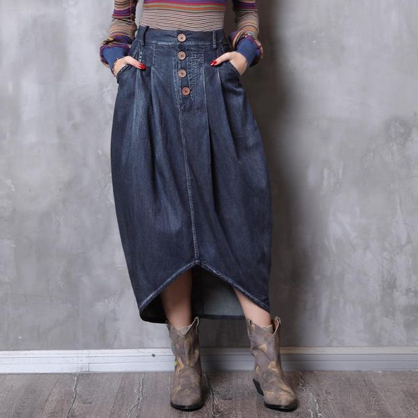 brand women's spring 2021 irregular midi skirt retro fashion hip wrap denim skirts, Black
brand women's spring 2021 irregular midi skirt retro fashion hip wrap denim skirts, Black
