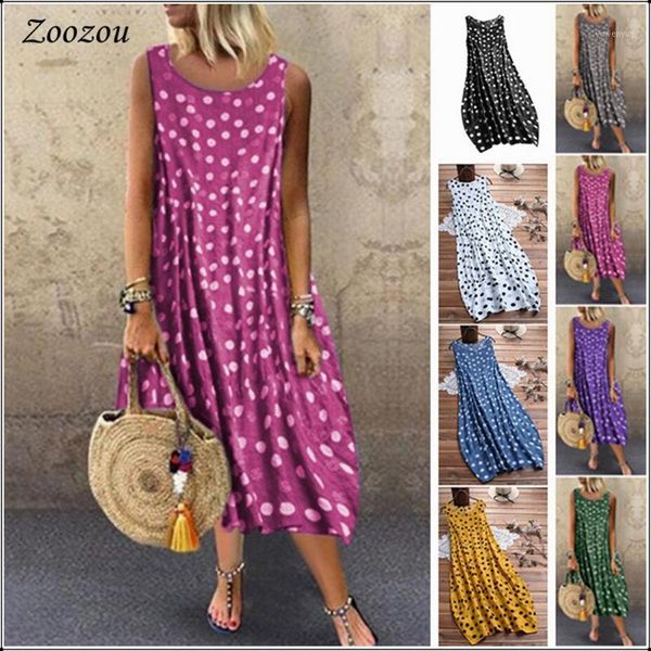 casual dresses 2021 summer bohemian dot print women sleeveless o neck tank beach party dress plus size loose arrivals, Black;gray
casual dresses 2021 summer bohemian dot print women sleeveless o neck tank beach party dress plus size loose arrivals, Black;gray