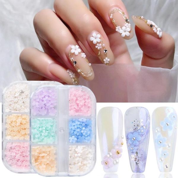nail art decorations 6grids/pack 3d rose various petal resin glazed flowers pearl arylic rhinestone gems manicure diy tips, Silver;gold
nail art decorations 6grids/pack 3d rose various petal resin glazed flowers pearl arylic rhinestone gems manicure diy tips, Silver;gold