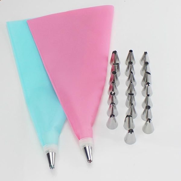 baking & pastry tools 26pcs/set silicone bag tip sets cake diy cream bags reusable +24 nozzle set decorating
baking & pastry tools 26pcs/set silicone bag tip sets cake diy cream bags reusable +24 nozzle set decorating
