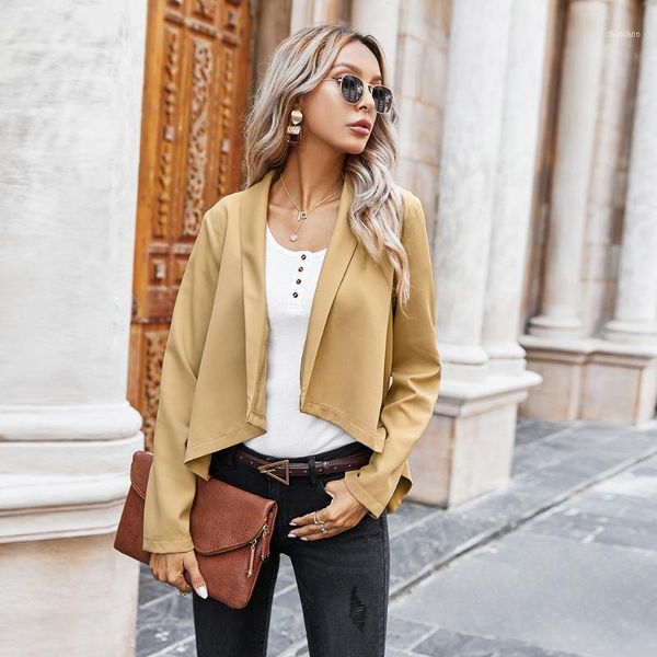 woman spring autumn solid color coat jacket suit collar irregular hem dovetail cardigan ladies bat type casual clothing1, White;black
woman spring autumn solid color coat jacket suit collar irregular hem dovetail cardigan ladies bat type casual clothing1, White;black