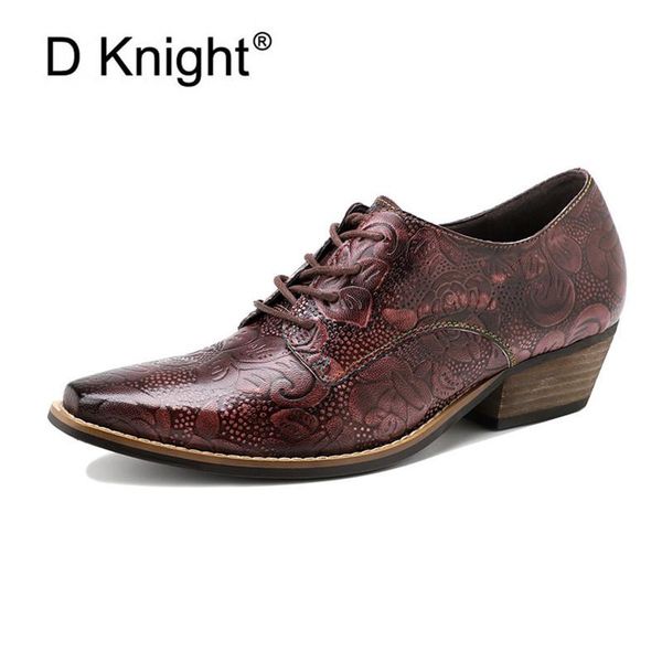dress shoes vintage women's thick-heeled pumps oxfords british style floral texture brogues genuine leather lady high heel, Black
dress shoes vintage women's thick-heeled pumps oxfords british style floral texture brogues genuine leather lady high heel, Black
