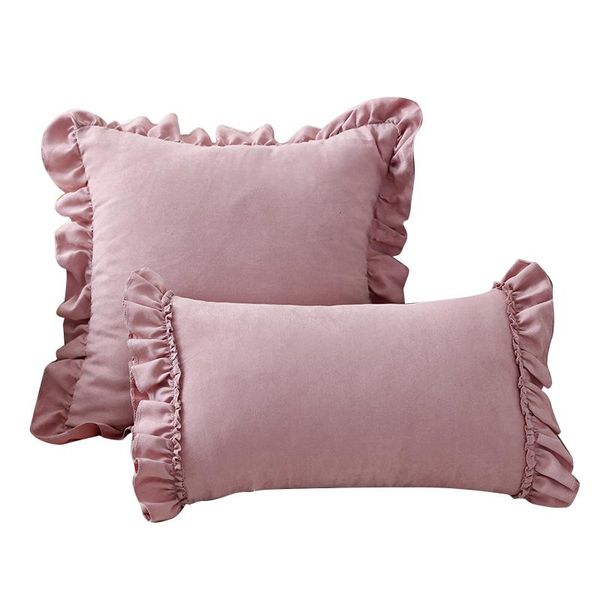 cushion/decorative pillow 2021 soft suede cover ruffle cushion bedroom sofa decorative cases bedding pillowcase 30x50cm/45x45cm
cushion/decorative pillow 2021 soft suede cover ruffle cushion bedroom sofa decorative cases bedding pillowcase 30x50cm/45x45cm