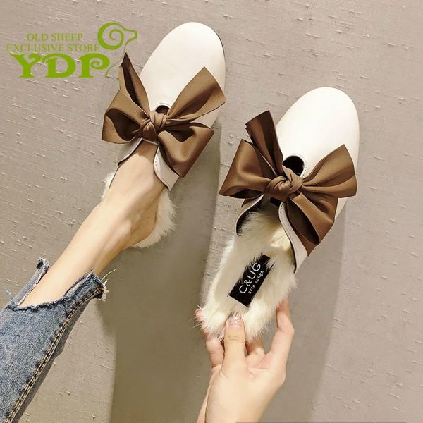 slippers ydp fashion women flat shoes tassel plush mules slip on fur platform casual slids retro british style size 35-39, Black
slippers ydp fashion women flat shoes tassel plush mules slip on fur platform casual slids retro british style size 35-39, Black