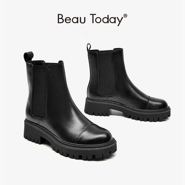 beautoday ankle boots chelsea women genuine cow leather platform bootie elastic band autumn winter ladies shoes handmade 04422 210911, Black
beautoday ankle boots chelsea women genuine cow leather platform bootie elastic band autumn winter ladies shoes handmade 04422 210911, Black