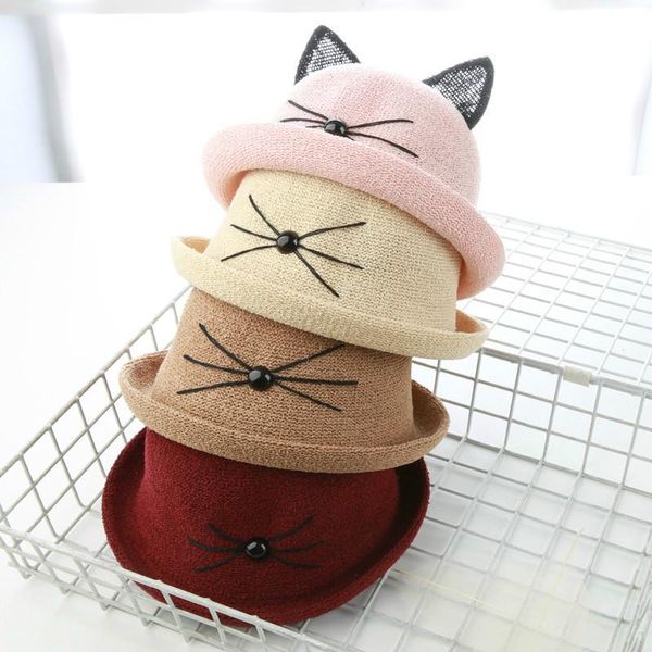 cloches lovely cat ears hat 48-52cm baby straw children girls summer beach cap infant toddler cute ear babys boys sun kids, Blue;gray
cloches lovely cat ears hat 48-52cm baby straw children girls summer beach cap infant toddler cute ear babys boys sun kids, Blue;gray
