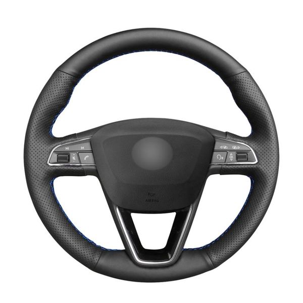 steering wheel covers hand-stitched black pu artificial leather car for seat leon ibiza alhambra arona ateca tarraco toledo
steering wheel covers hand-stitched black pu artificial leather car for seat leon ibiza alhambra arona ateca tarraco toledo