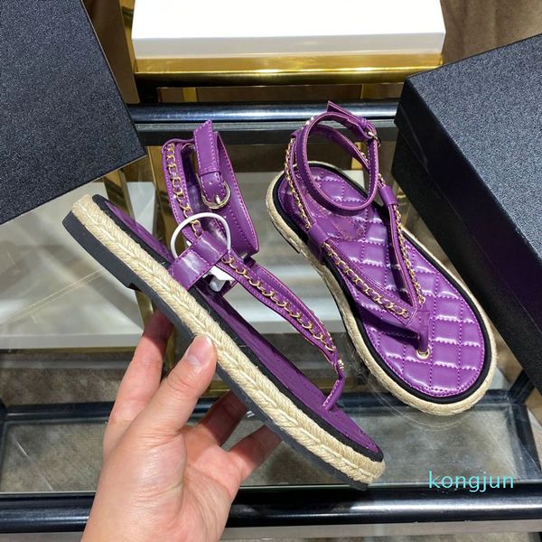 designer- women chain sandals embroidery letter metal espadrilles thick bottomed beach black and white hemp rope partial weave shoes
designer- women chain sandals embroidery letter metal espadrilles thick bottomed beach black and white hemp rope partial weave shoes