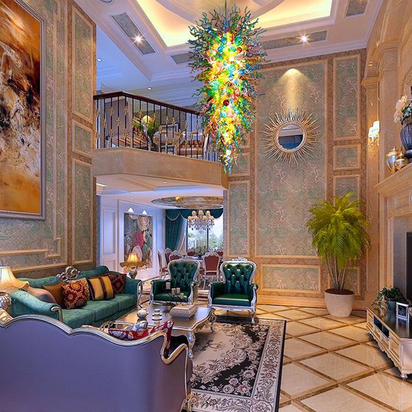 nordic design ceiling pendant lamps art decor hand blown glass chandeliers customized for villa big home
nordic design ceiling pendant lamps art decor hand blown glass chandeliers customized for villa big home