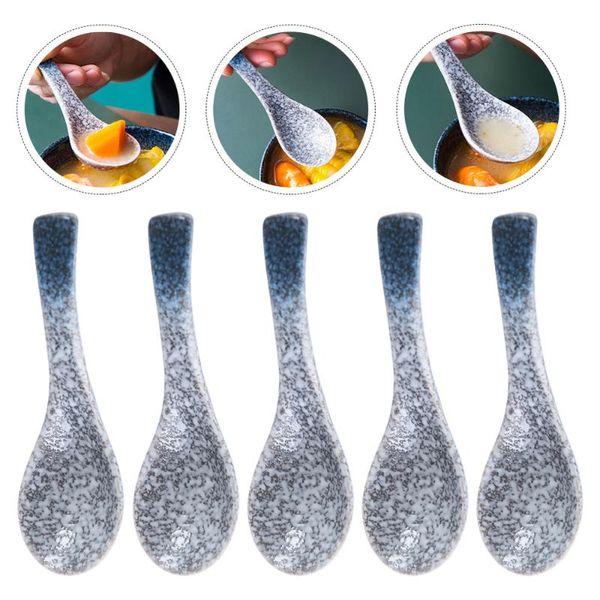dinnerware sets 5pcs ceramic soup spoons creative rice eating spoon useful home feeding
dinnerware sets 5pcs ceramic soup spoons creative rice eating spoon useful home feeding