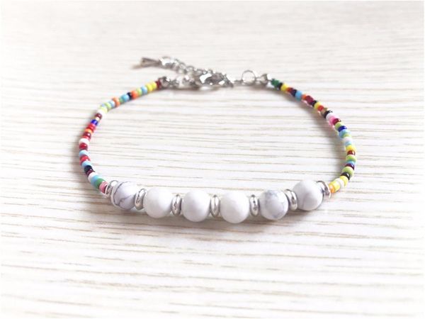 beaded, strands fashion seed bead bracelets rainbow white howlite bracelet colorful bangle mini beaded multi color, Black
beaded, strands fashion seed bead bracelets rainbow white howlite bracelet colorful bangle mini beaded multi color, Black