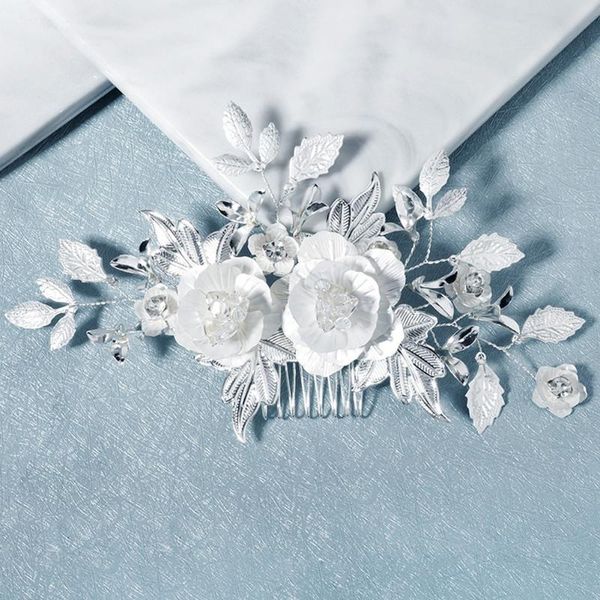 mori wedding bridal headdress flower rose fairy beautiful insert comb rosa beauty hair jewelry clips & barrettes, Golden;silver 
mori wedding bridal headdress flower rose fairy beautiful insert comb rosa beauty hair jewelry clips & barrettes, Golden;silver