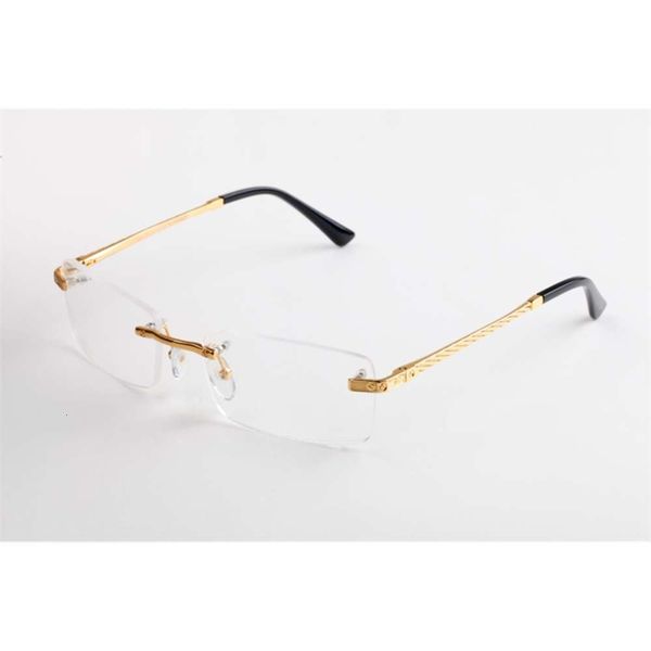glasses clear rimless lens metal frame sunglasses rectangle eyewear various choice for man with case and box
glasses clear rimless lens metal frame sunglasses rectangle eyewear various choice for man with case and box