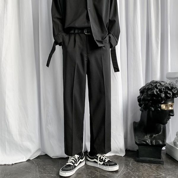 suit pants men's nine point loose drop feeling dark is the hong kong style straight tube wide leg floor dragging casual, Black
suit pants men's nine point loose drop feeling dark is the hong kong style straight tube wide leg floor dragging casual, Black