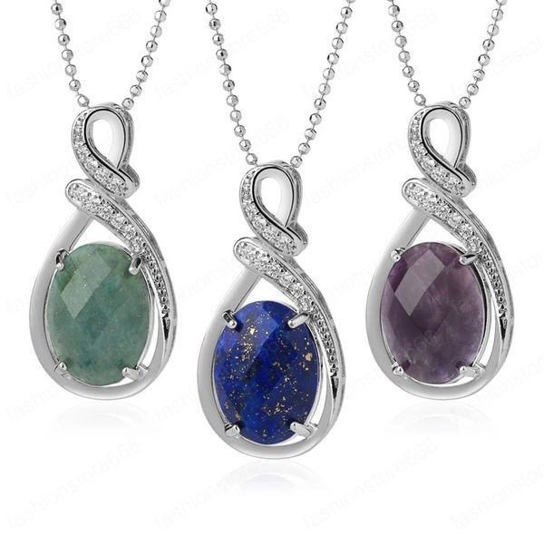 precious natural gem stone necklace reiki egg pendant cz rose crystal quartz tiger eye green aventurine obsidian, Silver
precious natural gem stone necklace reiki egg pendant cz rose crystal quartz tiger eye green aventurine obsidian, Silver