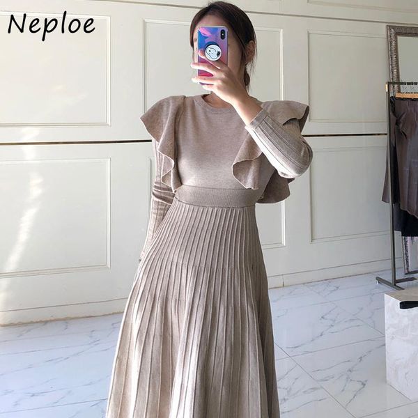 casual dresses ruffled stitching woman dress korea chic autumn round neck robe slim high waist vestidos lace long sleeve knitted, Black;gray
casual dresses ruffled stitching woman dress korea chic autumn round neck robe slim high waist vestidos lace long sleeve knitted, Black;gray