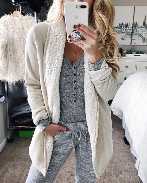 women's jackets women coat cardigan cotton liner jacket lady minimalist fancy long sleeve simple loose fit modern streetwear female clo, Black;brown
women's jackets women coat cardigan cotton liner jacket lady minimalist fancy long sleeve simple loose fit modern streetwear female clo, Black;brown