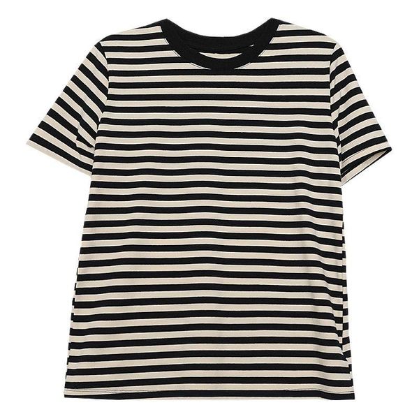 t-shirt manches courtes à col ras du cou pour femmes, basique, rayé, couverture en coton women's, White
t-shirt manches courtes à col ras du cou pour femmes, basique, rayé, couverture en coton women's, White