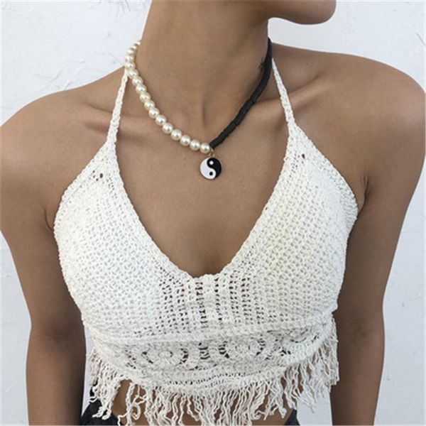 chains vintage white pearl bead soft pottery tai chi pendant necklace for women ladies geometric choker necklaces party jewelry, Silver
chains vintage white pearl bead soft pottery tai chi pendant necklace for women ladies geometric choker necklaces party jewelry, Silver