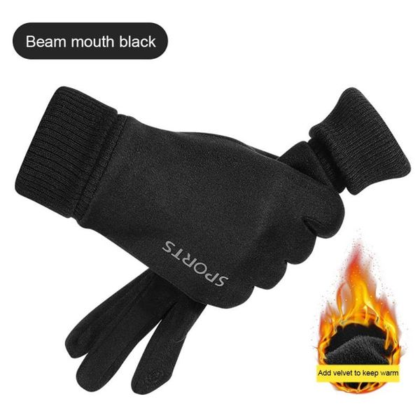 cycling gloves winter touchscreen suede warm thickening windproof mitten for daily use working skiing hunting men women, Black
cycling gloves winter touchscreen suede warm thickening windproof mitten for daily use working skiing hunting men women, Black