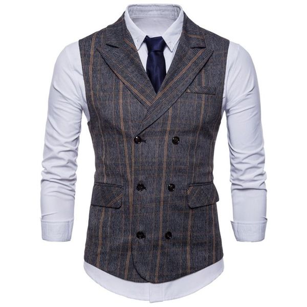 men's vests 2021 brand striped men doouble breasted wedding suit fit sleeveless business no shirts dress autumn 4xl, Black;white
men's vests 2021 brand striped men doouble breasted wedding suit fit sleeveless business no shirts dress autumn 4xl, Black;white