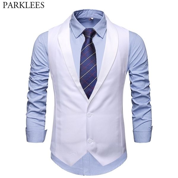 mens white tuxedo vest brand shawl collar slim fit dress vest waistcoat men party wedding groom vests male chaleco hombre 210522, Black;white
mens white tuxedo vest brand shawl collar slim fit dress vest waistcoat men party wedding groom vests male chaleco hombre 210522, Black;white