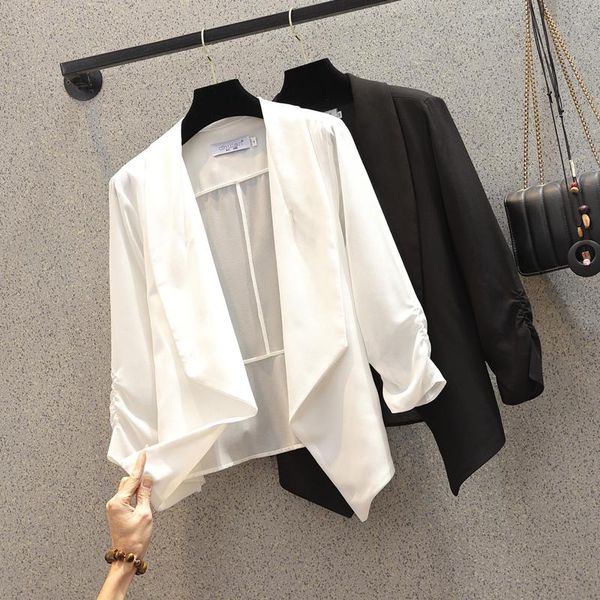 summer plus size outwear fashion small suit jacket sun protection cardigan casual casaco feminino clothes for women women's suits & bla, White;black
summer plus size outwear fashion small suit jacket sun protection cardigan casual casaco feminino clothes for women women's suits & bla, White;black