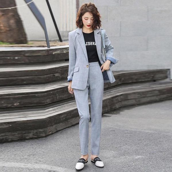 women's suits & blazers pants woman autumn style the korean version fashion casual commuter professional formal two-piece suit, White;black
women's suits & blazers pants woman autumn style the korean version fashion casual commuter professional formal two-piece suit, White;black