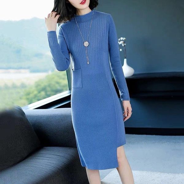 women's sweaters autumn winter women o-neck long sleeve knitted dress female simple elegant party casual sweater solid dresses w462, White;black
women's sweaters autumn winter women o-neck long sleeve knitted dress female simple elegant party casual sweater solid dresses w462, White;black