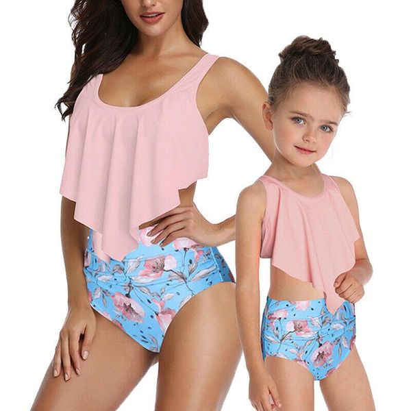 family matching swimwear high waist mother women kids girls floral ruffles bikini 2pcs bathing suit swimsuit beachwear one-piece suits
family matching swimwear high waist mother women kids girls floral ruffles bikini 2pcs bathing suit swimsuit beachwear one-piece suits