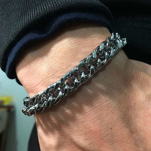 link, chain fashion stainless steel bracelet punk cool men skull braclet for biker rock wrist band jewelry bileklik erkek, Black
link, chain fashion stainless steel bracelet punk cool men skull braclet for biker rock wrist band jewelry bileklik erkek, Black