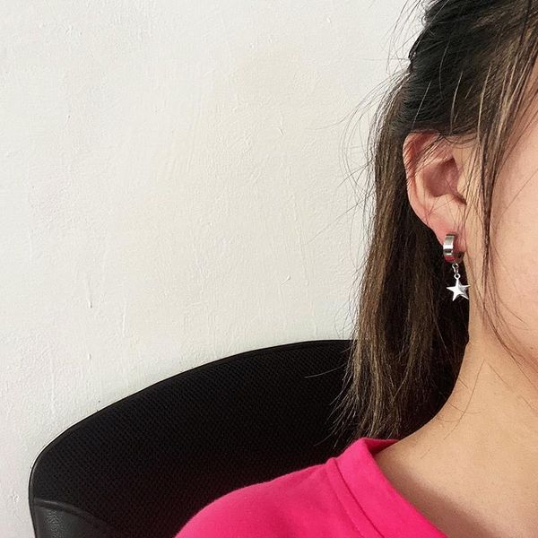 dangle & chandelier star earrings stainless steel cute european and american trend fashion men women jewelry gifts for girlfriend, Silver
dangle & chandelier star earrings stainless steel cute european and american trend fashion men women jewelry gifts for girlfriend, Silver