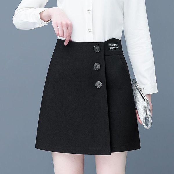 skirts fashion a-line skirt women's high waist irregular short slim black hip korean stylemini shorts single button office
skirts fashion a-line skirt women's high waist irregular short slim black hip korean stylemini shorts single button office