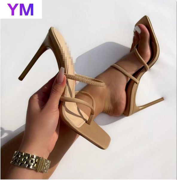 khaki thin high heel sandals women narrow band square toe design summer runway shoes woman size 35-43 dress, Black
khaki thin high heel sandals women narrow band square toe design summer runway shoes woman size 35-43 dress, Black