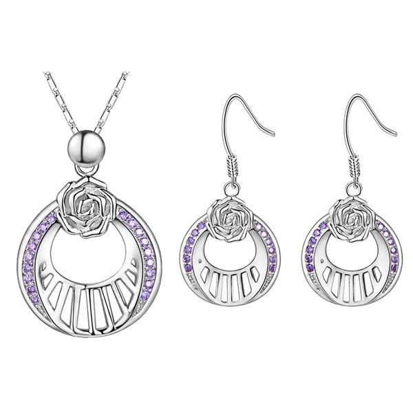 new arrivals wedding jewelry set rose gold or silver plated white crystal pendant necklace earring sets with flower water drop design, Slivery;golden
new arrivals wedding jewelry set rose gold or silver plated white crystal pendant necklace earring sets with flower water drop design, Slivery;golden