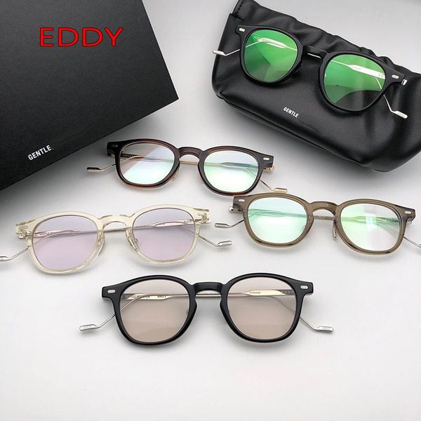 fashion sunglasses frames gentle brand eddy pure titanium eey glasses frame men women acetate round eyewear half myopia optical prescription, Black
fashion sunglasses frames gentle brand eddy pure titanium eey glasses frame men women acetate round eyewear half myopia optical prescription, Black