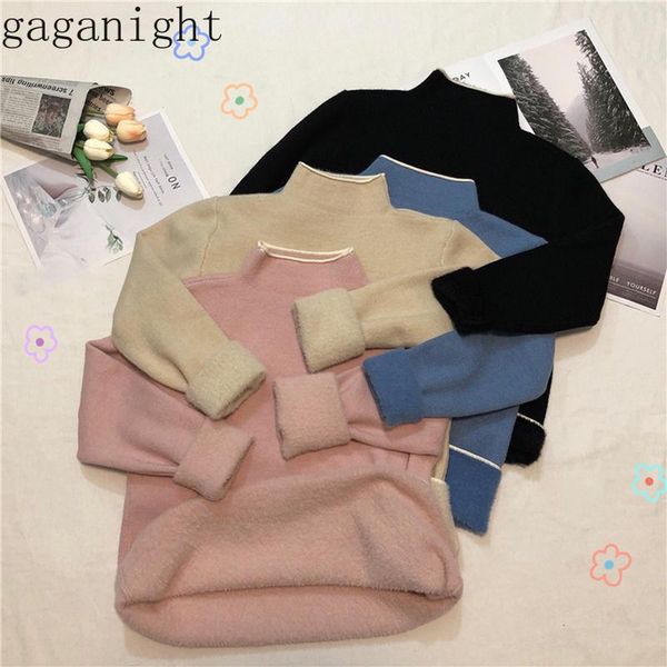 women's sweaters gaganight soft fleece solid sweater women long sleeve half turtleneck loose pullover autumn winter basic jumper knitte, White;black
women's sweaters gaganight soft fleece solid sweater women long sleeve half turtleneck loose pullover autumn winter basic jumper knitte, White;black