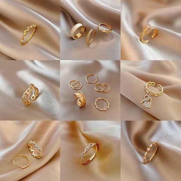 cluster rings fashion punk minimalist midi round twist ring set for women bohemia vintage metal knuckle finger jewelry, Golden;silver
cluster rings fashion punk minimalist midi round twist ring set for women bohemia vintage metal knuckle finger jewelry, Golden;silver