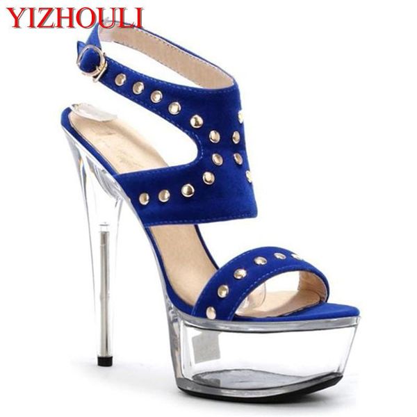 fashion rivet embellished stilettos, 15 cm transparent platform for women's sandals party walk, Black
fashion rivet embellished stilettos, 15 cm transparent platform for women's sandals party walk, Black