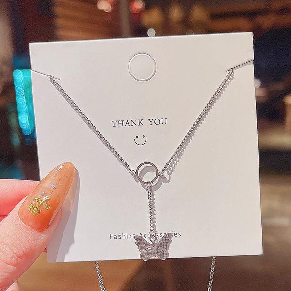 chains silver butterfly tassel clavicle chain simple graceful fashion special-interest titanium steel necklace
chains silver butterfly tassel clavicle chain simple graceful fashion special-interest titanium steel necklace