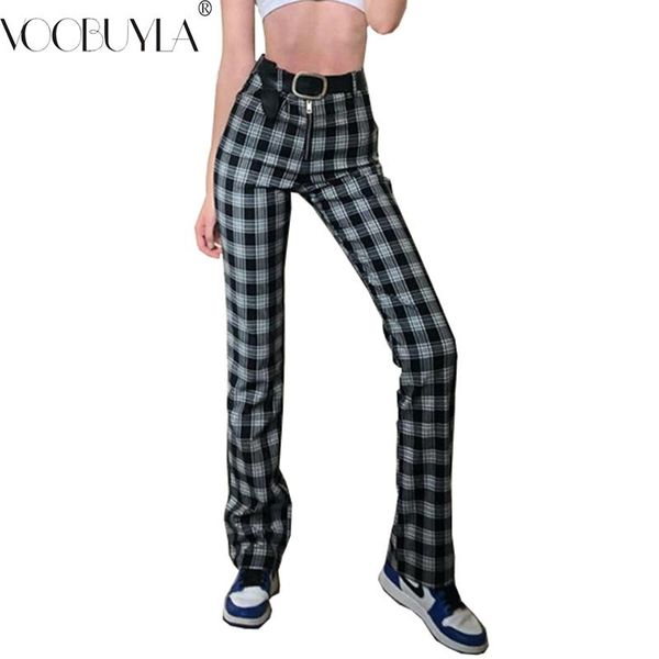 women's pants & capris voobuyla 2021 casual high waist black white plaid long women vintage zip-up straight pencil pantalon femme
women's pants & capris voobuyla 2021 casual high waist black white plaid long women vintage zip-up straight pencil pantalon femme