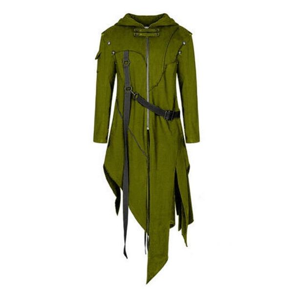 men's trench coats 2021 vintage men hip hop coat hooded cloak irregular design long cardigan street punk windbreak jackets outwear, Tan;black
men's trench coats 2021 vintage men hip hop coat hooded cloak irregular design long cardigan street punk windbreak jackets outwear, Tan;black