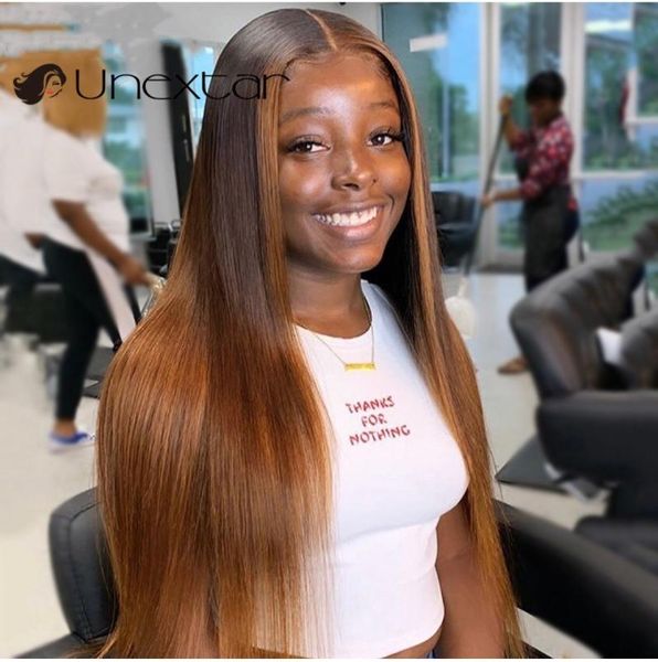 unextarhair straight honey blond ombre highlight 13x4 lace front human hair wigs remy brazilian beauty, Black;brown
unextarhair straight honey blond ombre highlight 13x4 lace front human hair wigs remy brazilian beauty, Black;brown