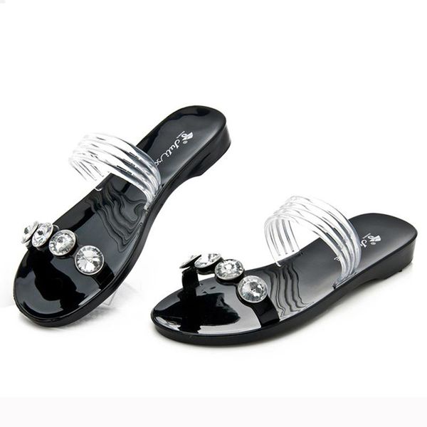 women sandals 2021 summer arrival fashion rhinestone slide korea chic crystal outdoor beach jelly shoes, Black
women sandals 2021 summer arrival fashion rhinestone slide korea chic crystal outdoor beach jelly shoes, Black