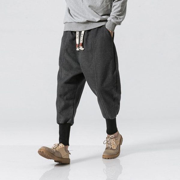 men autumn winter woolen loose thick warm casual pant male streetwear hip hop harem trousers joggers sweatpants mid polyester men's pan, Black
men autumn winter woolen loose thick warm casual pant male streetwear hip hop harem trousers joggers sweatpants mid polyester men's pan, Black