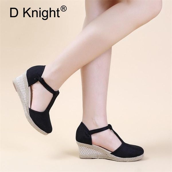 knight women sandals summer shoes platform wedges high heel ankle strap bohemia female espadrille pumps big size, Black
knight women sandals summer shoes platform wedges high heel ankle strap bohemia female espadrille pumps big size, Black