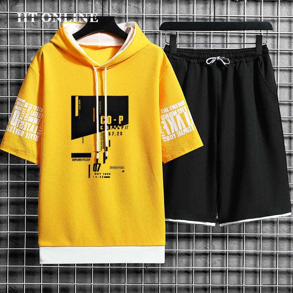 mens casual sets hooded sportswear harajuku short sleeve t-shirt+fashion shorts 2 piece printing tracksuit men streetwear 210603, Gray
mens casual sets hooded sportswear harajuku short sleeve t-shirt+fashion shorts 2 piece printing tracksuit men streetwear 210603, Gray