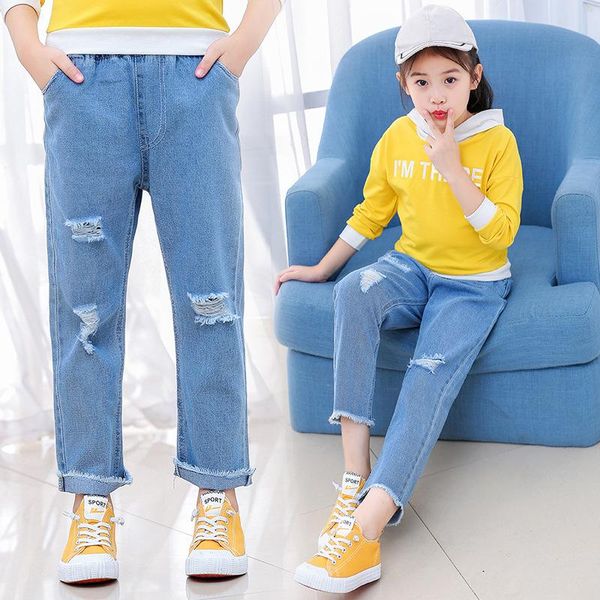 jeans 2021 autumn baby girl korean denim loose ripped for girls kids fashion clothes children school pants things 6 8, Blue
jeans 2021 autumn baby girl korean denim loose ripped for girls kids fashion clothes children school pants things 6 8, Blue